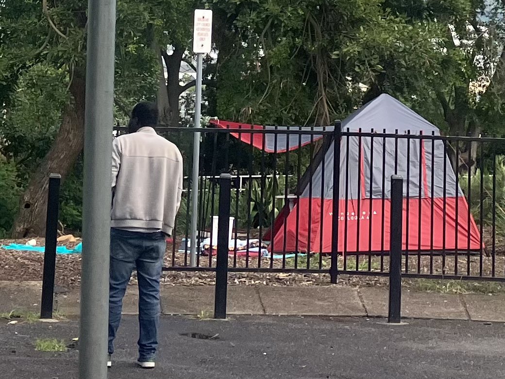 Brisbane tent city homelessness housing crisis immigration