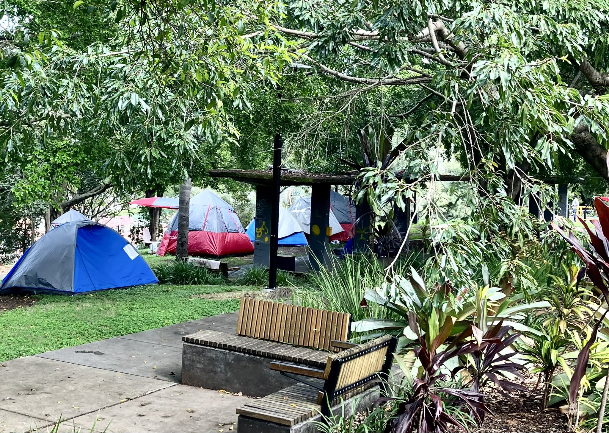 Brisbane tent city homelessness housing crisis immigration