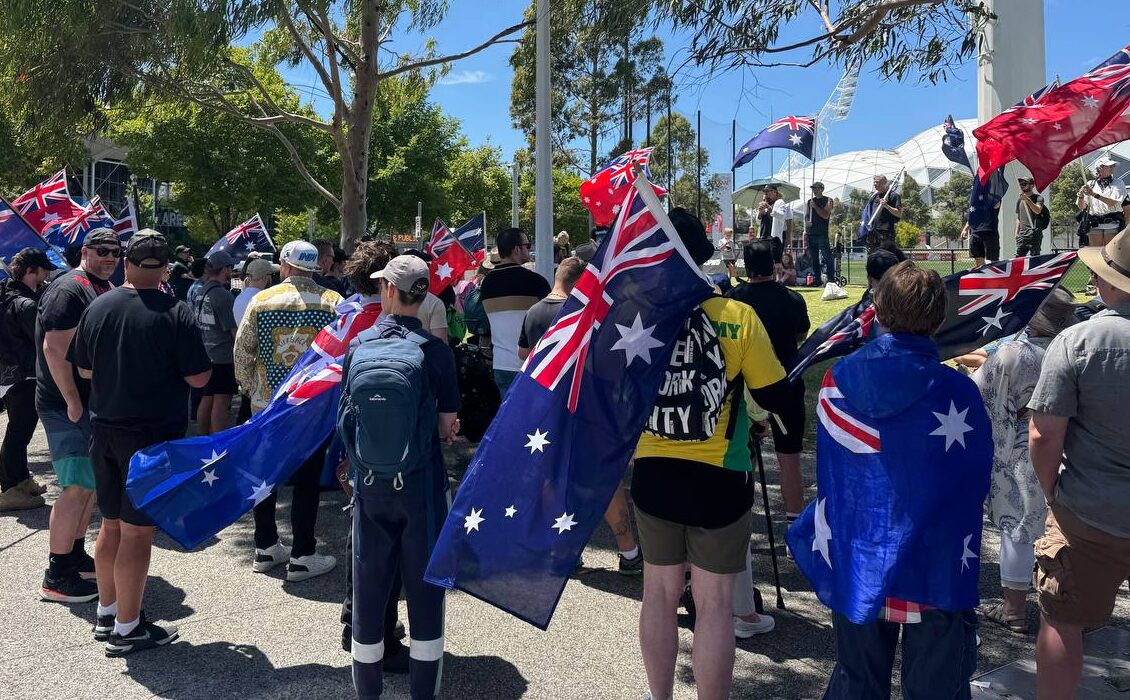 Massive turnout at pro-Australia Day rally in Melbourne