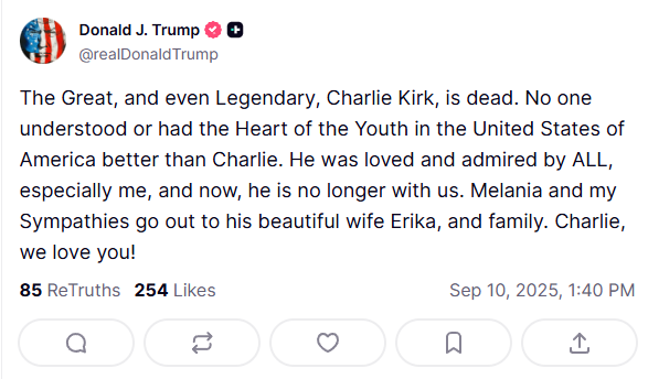 Conservative activist Charlie Kirk assassinated at university event
