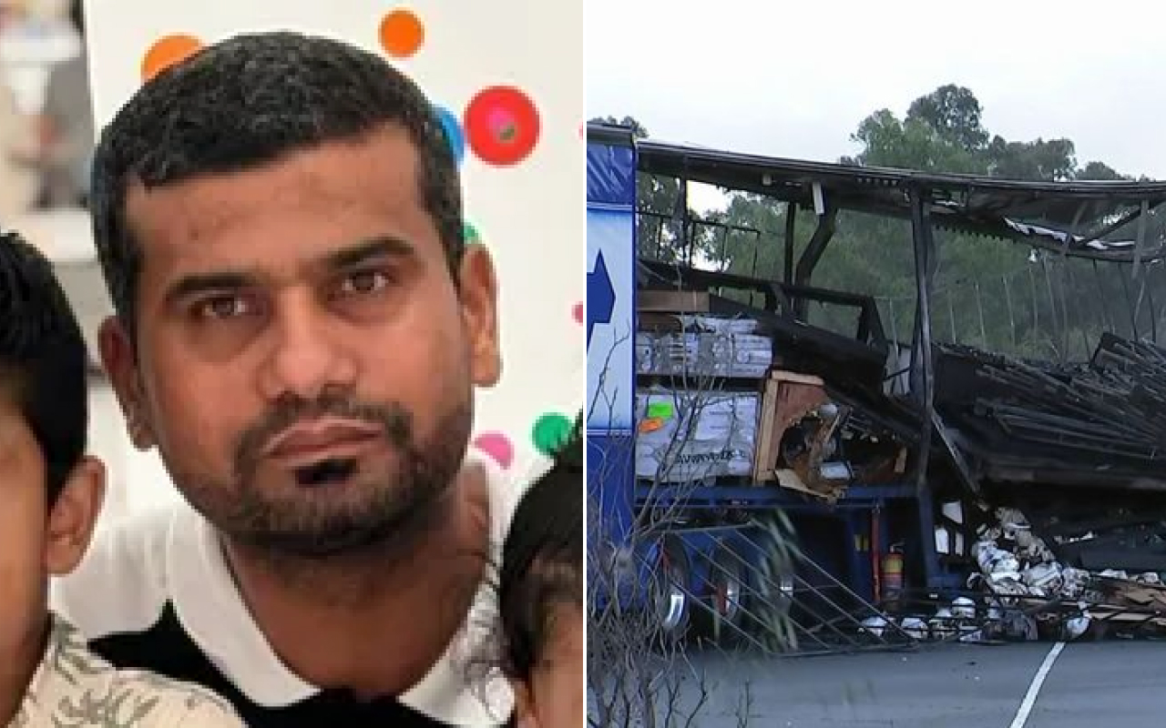Indian truck driver dies after crashing into rest stop