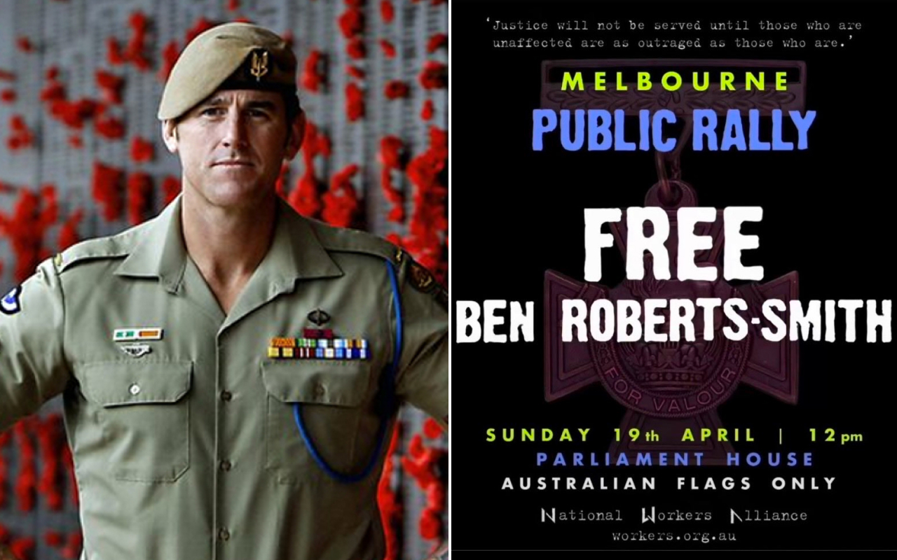 Patriotic Aussies to hold 'Free Ben Roberts-Smith' protest