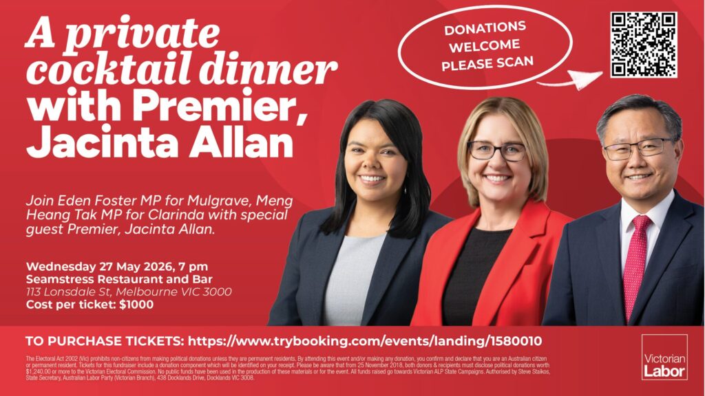 Victorian Premier flees patriotic protesters at $1K/head cocktail dinner