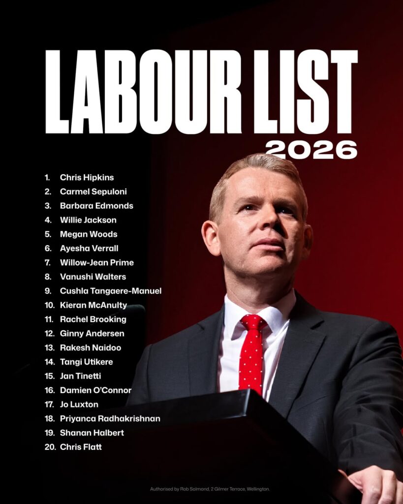 New Zealand’s Labour Party is now minority White