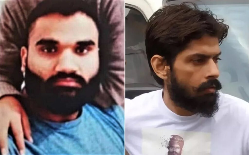Two bearded men shown in a side-by-side collage: left man in a blue shirt looking at the camera; right man in a white shirt looking to the side near a vehicle.